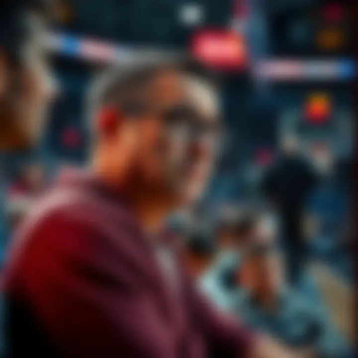 A frustrated basketball fan watching an NBA game, showing disappointment over a player not participating