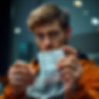 A person looking disappointed while holding a betting slip, reflecting on a recent $300 loss from a sports bet on the Suns.