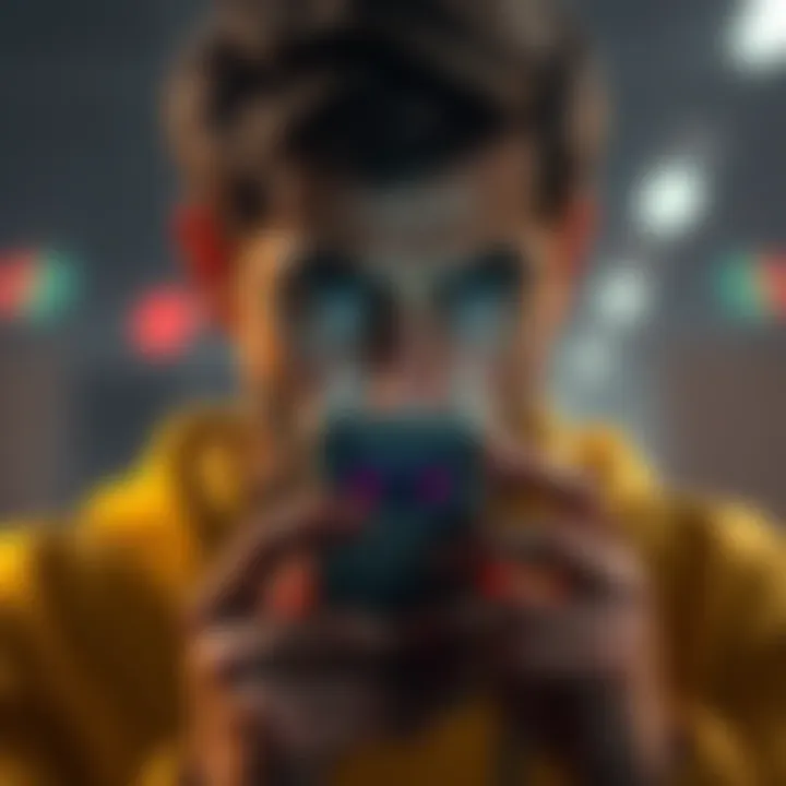 Frustrated bettor after losing A distressed person looking at a phone with sports betting losses displayed on the screen during basketball season