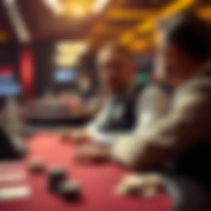 A casino player looks upset while talking to a dealer at a gaming table, illustrating poor interaction despite winning.