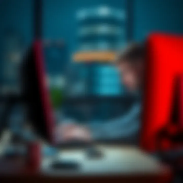 A frustrated person sitting at a computer looking upset, symbolizing problems with online withdrawals.