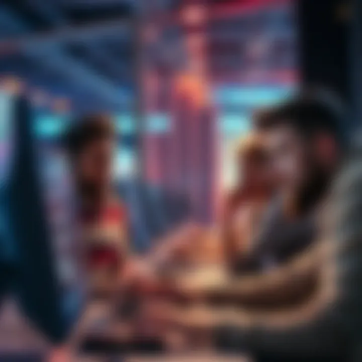 Frustrated customers at a computer Customers looking frustrated while using FanDuel on their computers