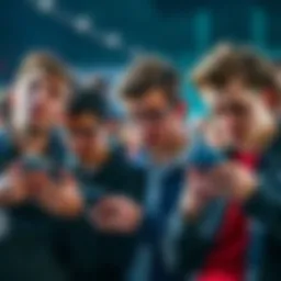 Group of people looking disappointed while checking their phones, expressing frustration over FanDuel offers.