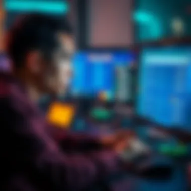 A person sitting at a computer, looking frustrated while staring at a screen displaying bonus codes and betting requirements