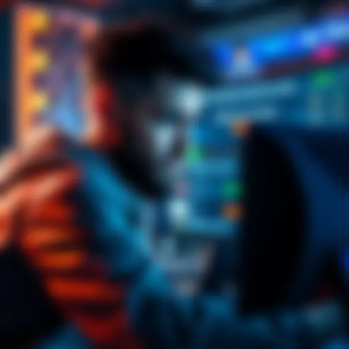 A frustrated gamer looking at a computer screen showing a betting site, with a message about payout delays