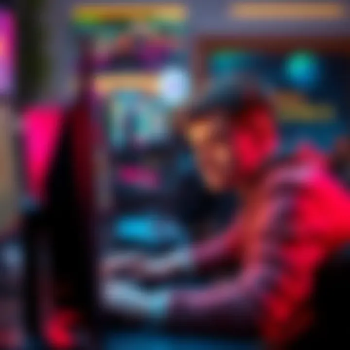 A frustrated gamer sitting at a computer with a disappointed expression, reflecting on negative experiences with an online casino.
