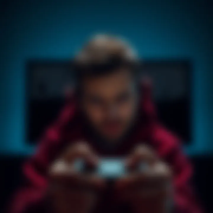 A gamer showing frustration while playing Limbo, with a dark screen representing the game environment.