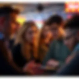 A group of people looking frustrated while discussing online reloads and promotions on a digital platform