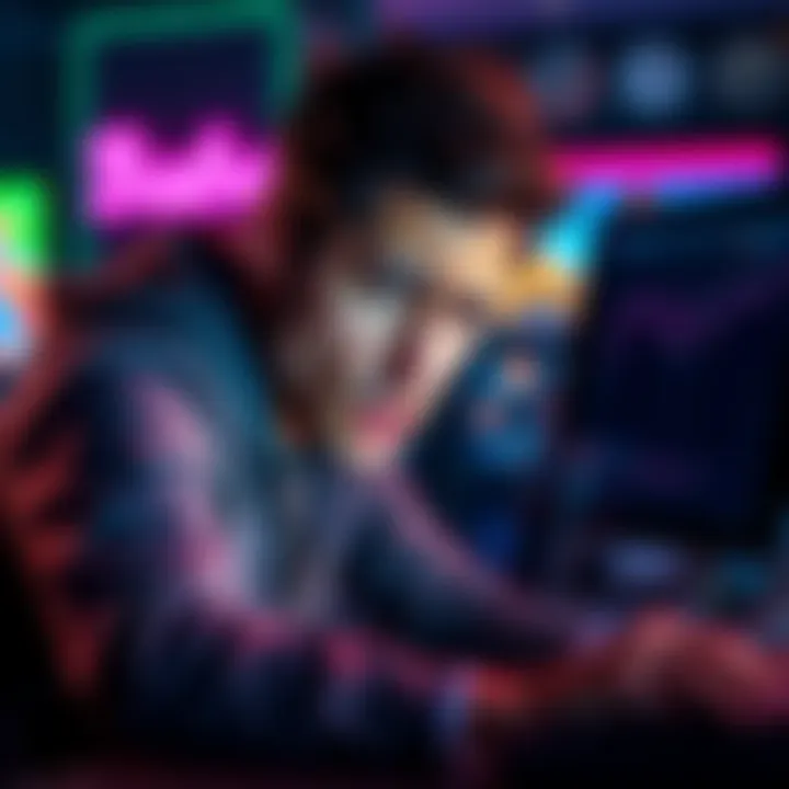 Frustrated person at computer A person looking frustrated while trying to verify their account on a computer, representing difficulties with Baba Casino's verification process