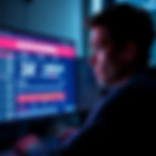 A person looking frustrated while staring at a computer screen displaying delayed withdrawal information