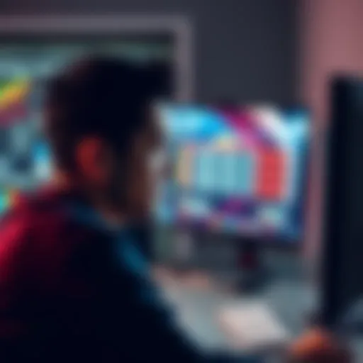 A person showing frustration while staring at a computer screen displaying Draft King results after multiple attempts