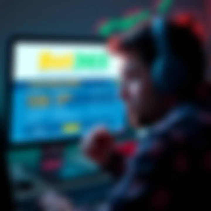 A disappointed Australian player looking at a computer screen displaying Bet365 with a notification of a canceled payout