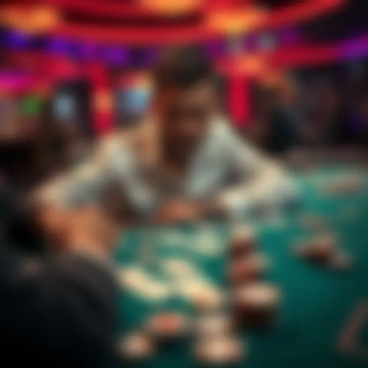 A player looks upset while sitting at a blackjack table with cards and chips scattered around, showcasing an unfair game environment.