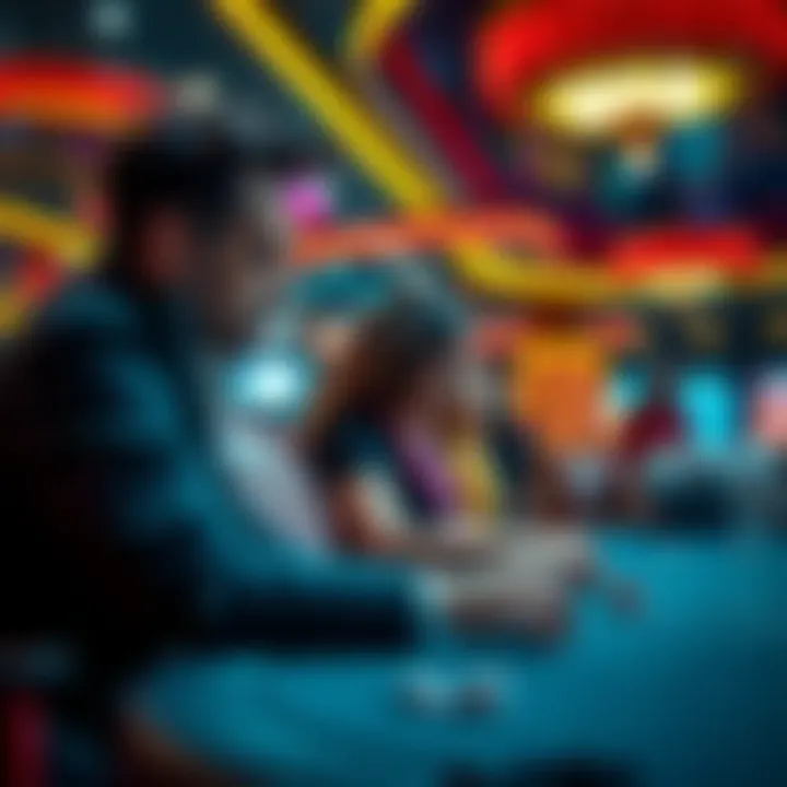A player looks upset at a casino table after being overlooked by the staff while gambling.
