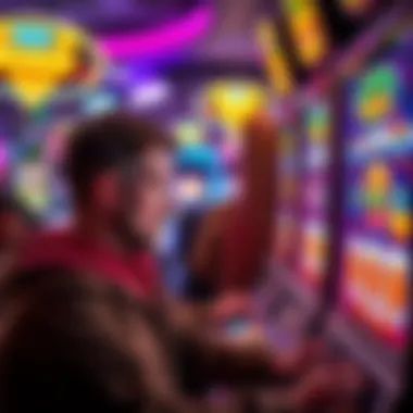 A player looking frustrated while playing a DK game, with bonus spin icons on the screen