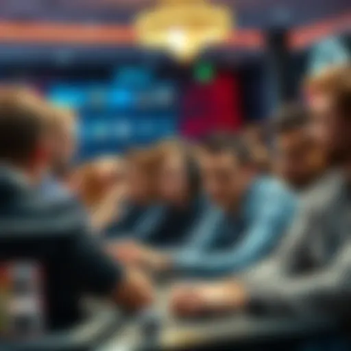 A group of frustrated players looking at their screens while gaming, indicating issues with free spins, showing expressions of disappointment and confusion.