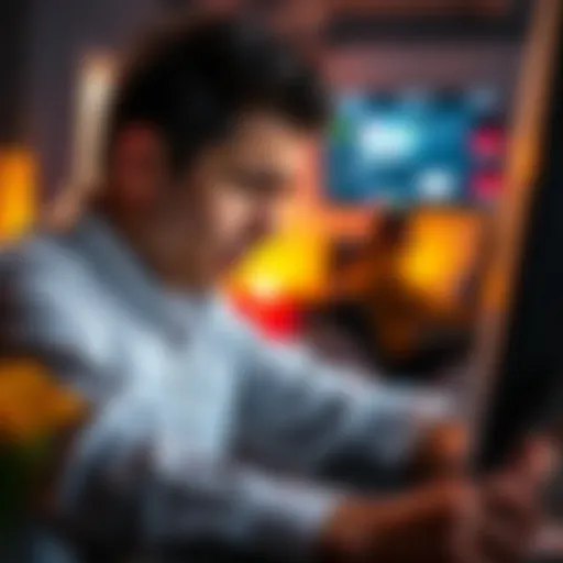 A frustrated poker player looks at a computer screen with unanswered email notifications, showing a lack of response from GGPoker support