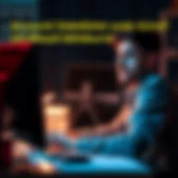 A person looking frustrated while sitting at a desk with a computer, showing confusion about their account issues.