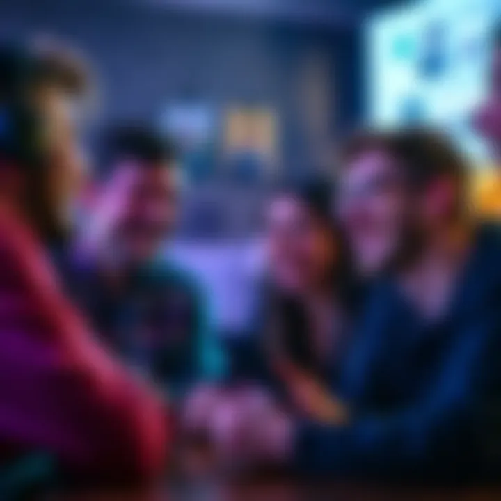 People laughing and sharing jokes in an online chat room