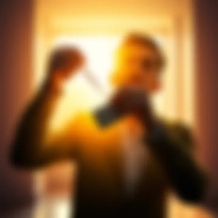 A person tearing up a gambling ticket in a bright room, symbolizing liberation from addiction