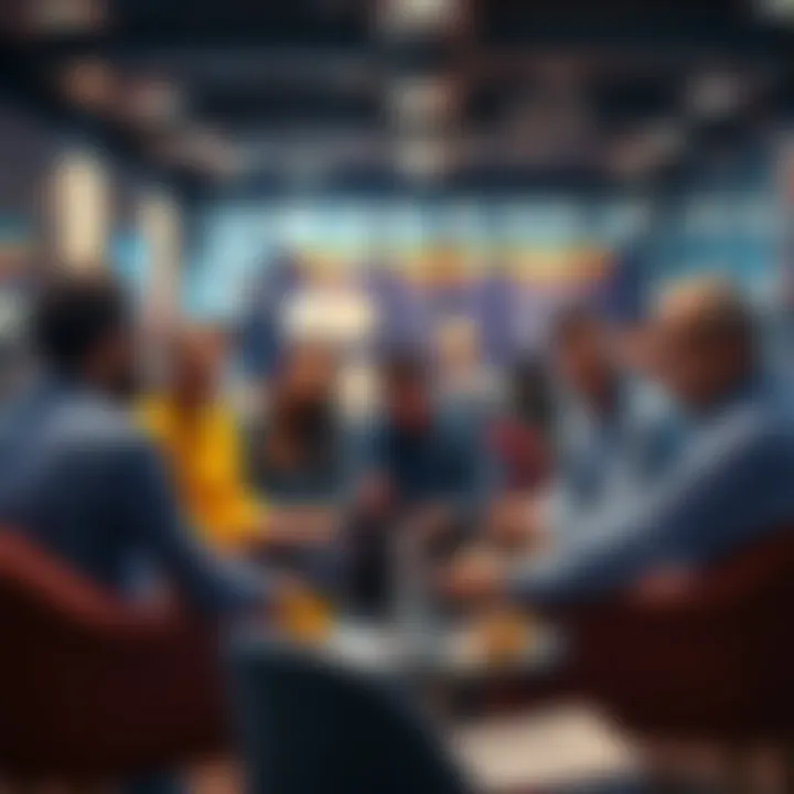 Group of people sitting together, discussing their stories and strategies for overcoming gambling issues in a supportive environment