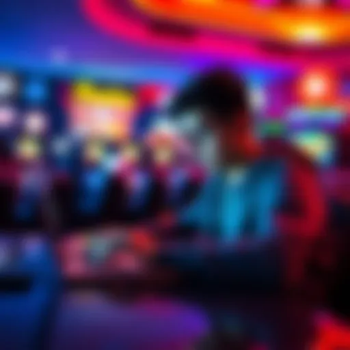 A young adult browsing gambling websites on a laptop, showcasing legal gaming options in Ontario