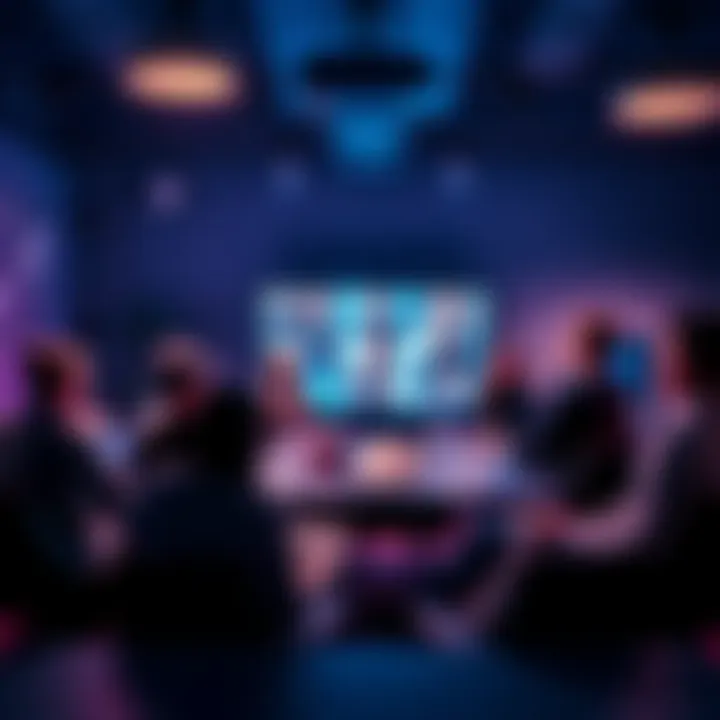 A Zoom meeting on gambling support with people gathered online for discussion and support.