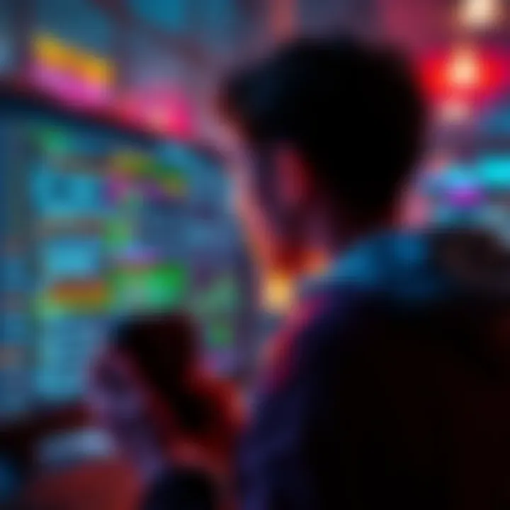 Game Codes and Tips A person looking at a screen displaying secret codes and tips for video games