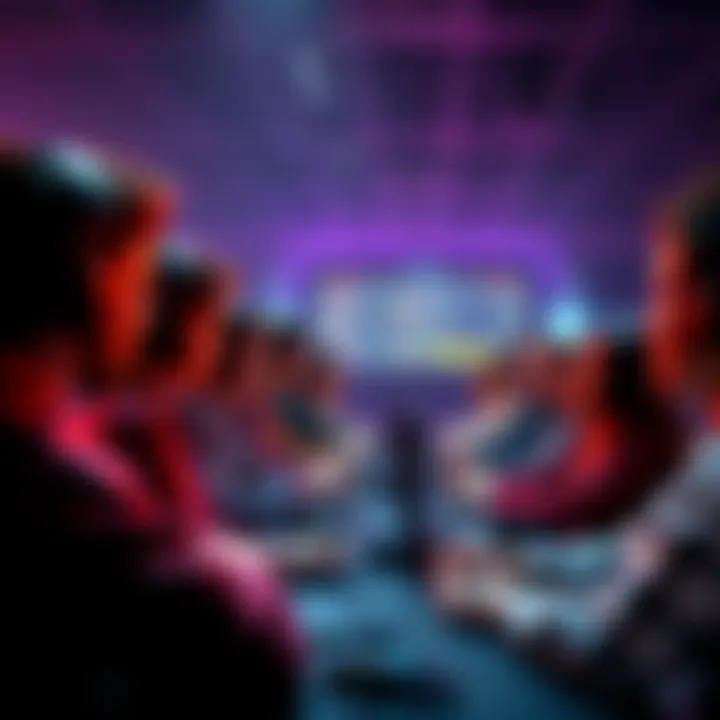 A vibrant online forum with people sharing their gaming scores and experiences.
