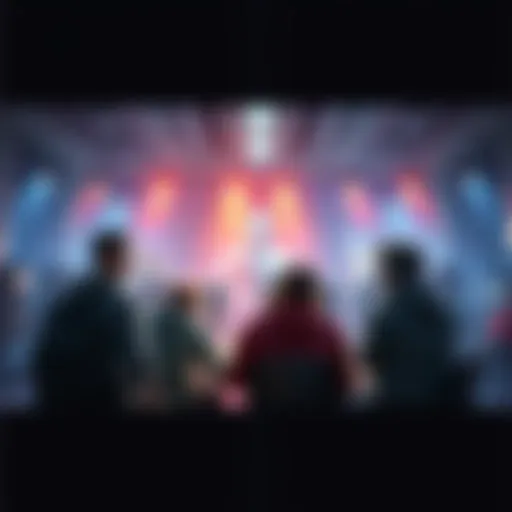 Players discussing their game levels and experiences in a group setting