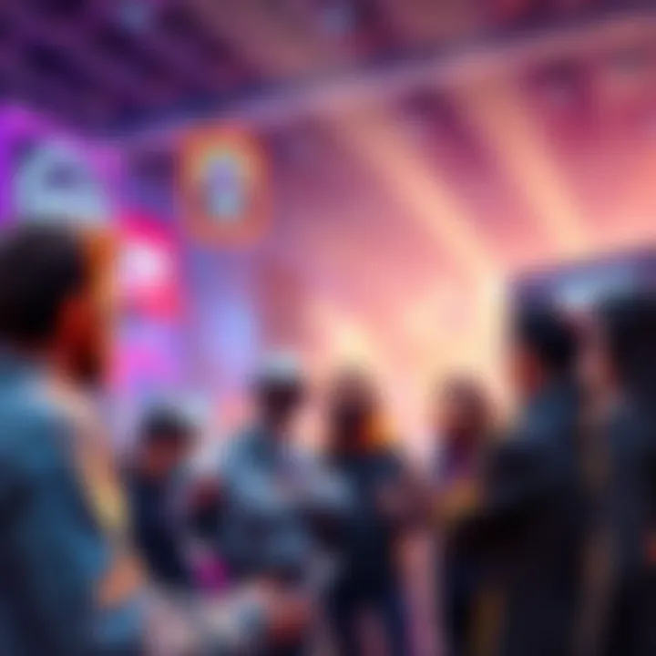 People discussing trends and predictions in gaming market