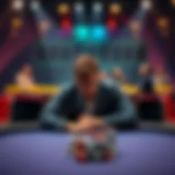 Game strategy tips for maximizing pot A player sitting at a game table, contemplating whether to bet once or twice, with chips and cards in front of them