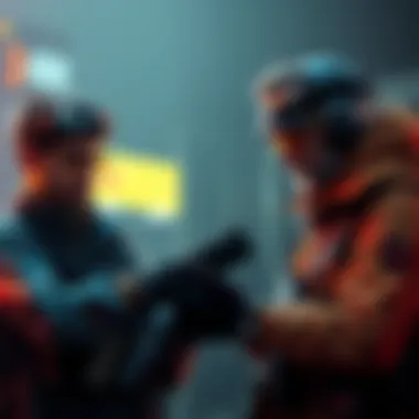 Two players discussing strategies for CS2 gameplay