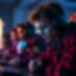 Player making a risky decision in a game A gamer appears focused and anxious while playing a video game, depicting the stress of making costly choices