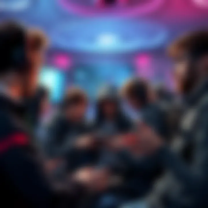 Gamers Discuss Vault Usage A group of gamers engaged in a lively discussion about the pros and cons of using vaults in games.