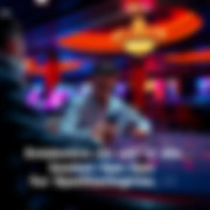 A person analyzing game strategies while playing at a casino table