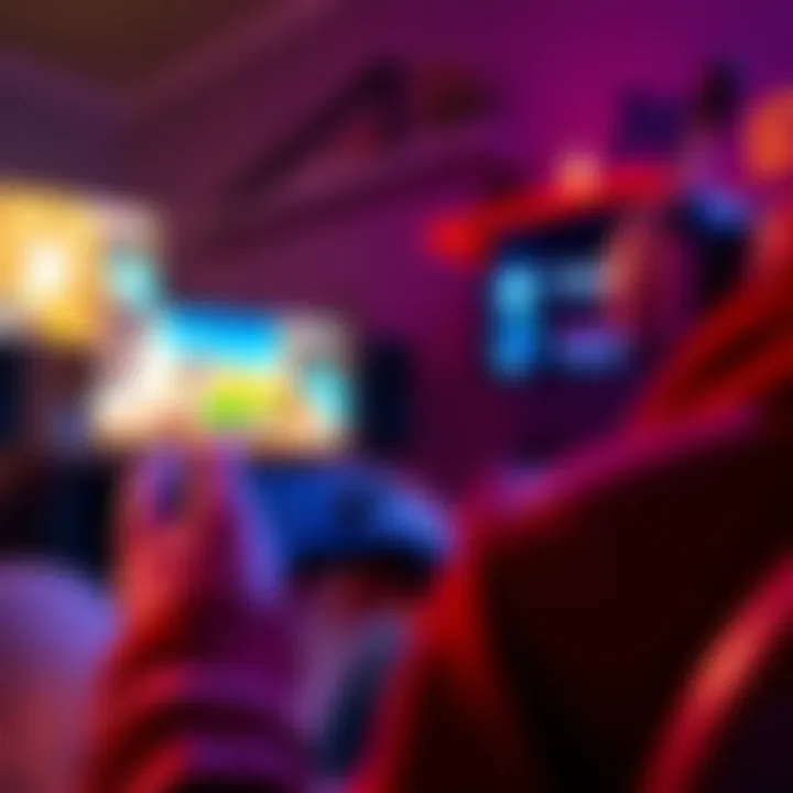 A gamer playing a new free game on a console, focusing on exciting gameplay moments.