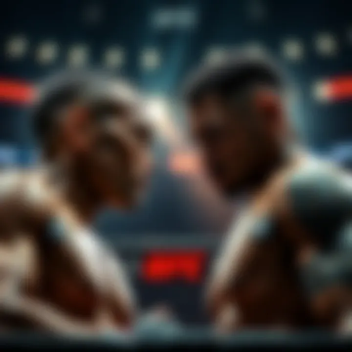 Garcia and Onama face off in the octagon, ready for their decision match.