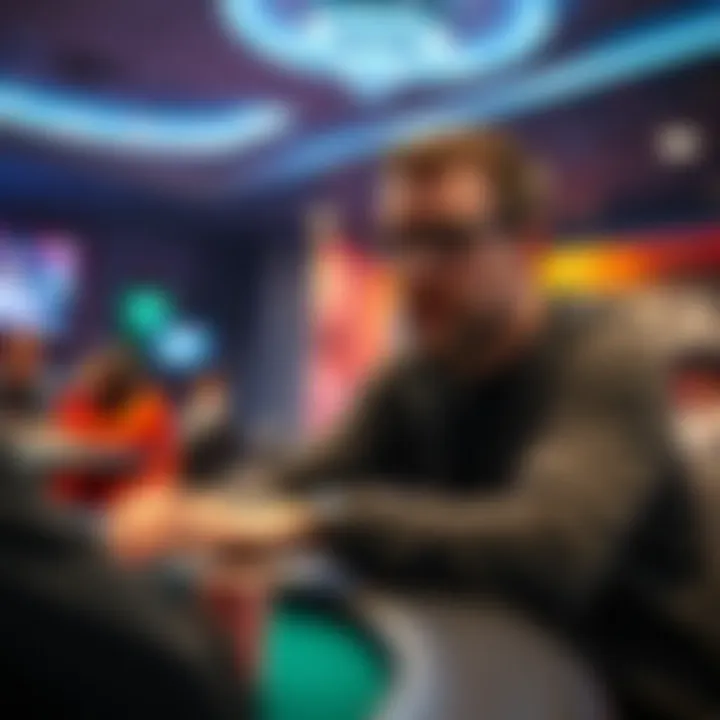 Garrett Adelstein at a Cash Game event Garrett Adelstein sitting at a poker table, discussing his new book and course during a live Q&A session