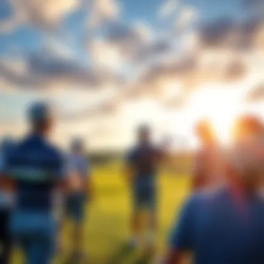 A group of golfers participating in the Players Championship in Ponte Vedra Beach, showcasing the excitement of the event.