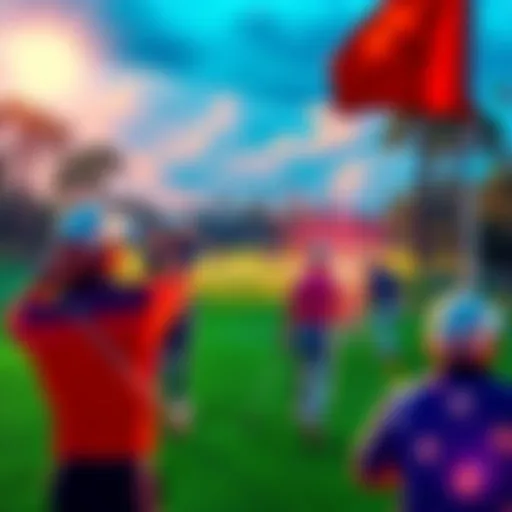 Golfers playing at the Arnold Palmer Invitational on the Bay Hill course