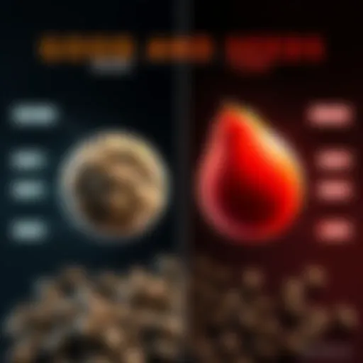 Illustration showing good seeds on one side and bad seeds on the other, with clear labels. A simple visual guide for beginners.