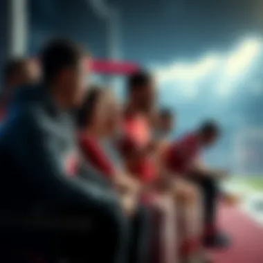 A group of Gooners discussing while one sits alone, highlighting feelings of loneliness.