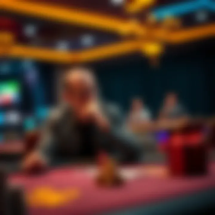 A thoughtful person sitting at a gaming table, showing gratitude despite not winning.