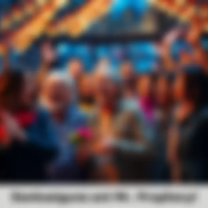 A group of diverse people expressing gratitude together, inspired by Mr. Prophecy's message.