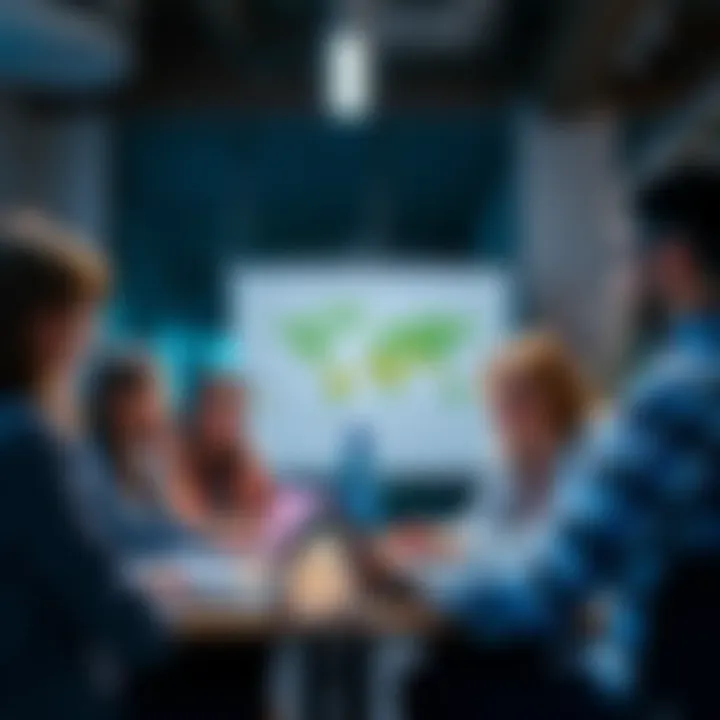 People discussing ideas for possible changes in a collaborative setting