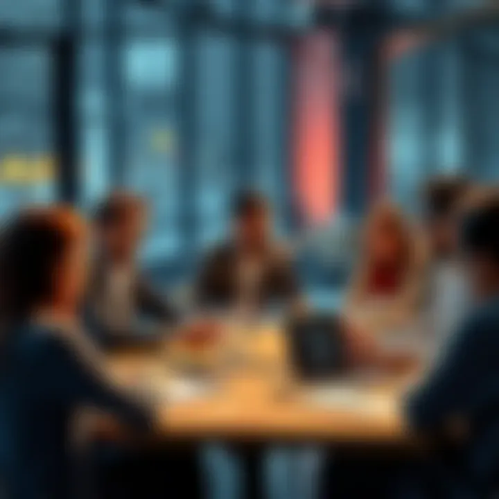People in a meeting sharing ideas to avoid difficulties