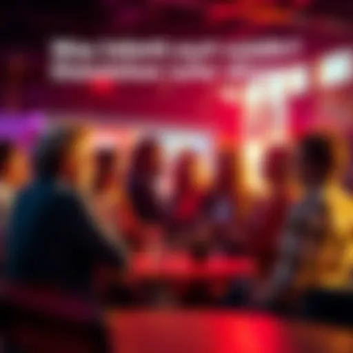 People sharing their opinions in a lively discussion about current events