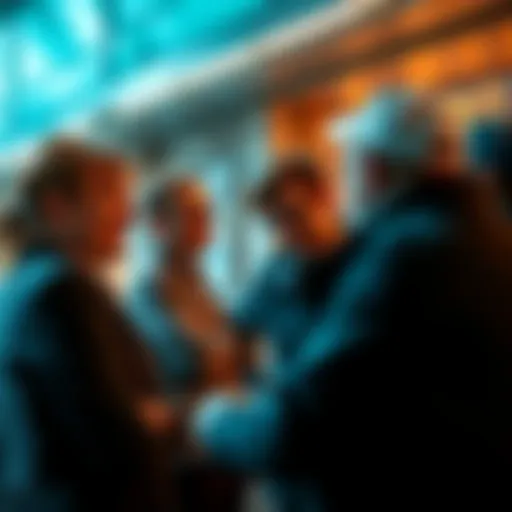 A group of people engaged in a discussion about the importance of a specific event or decision.