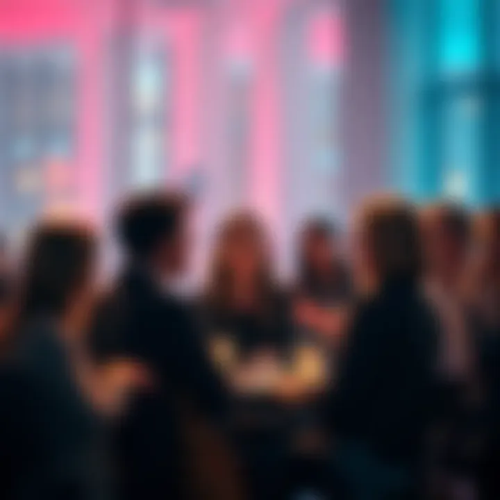 A diverse group of people engaged in a discussion, sharing their personal views on loss and its perception.